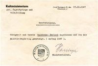 025 Waldheim Heslach amtliche Zulassung 1947